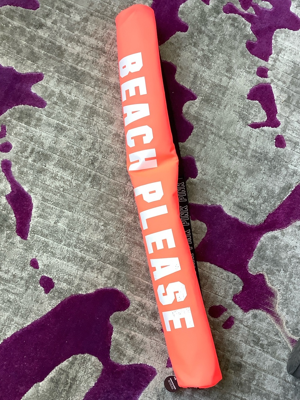 NWT PINK Victoria's Secret Neon Coral Cup  Sleeve w White Lettering  (Call pics)